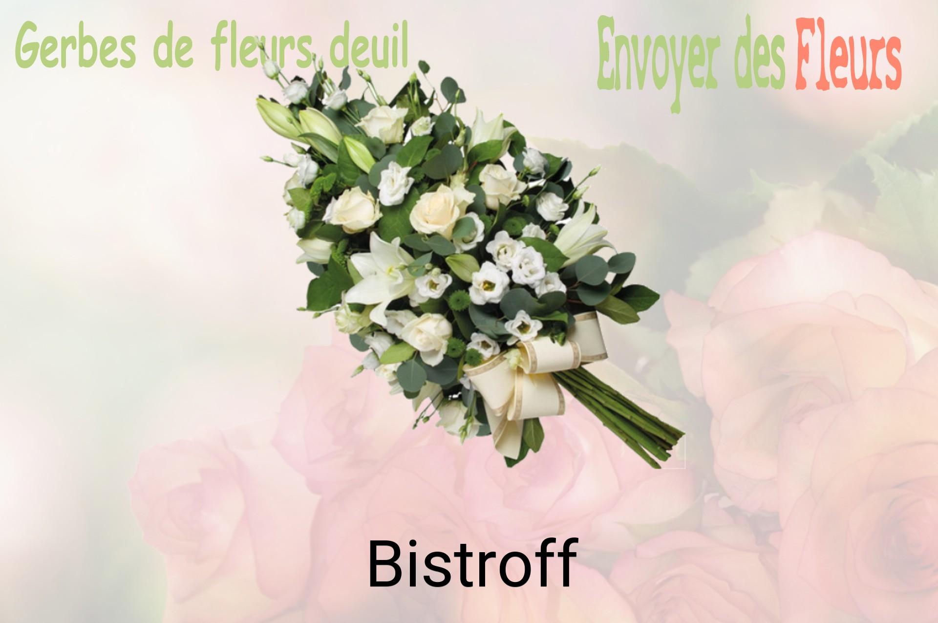 Gerbe de fleurs de deuil livrée à Bistroff